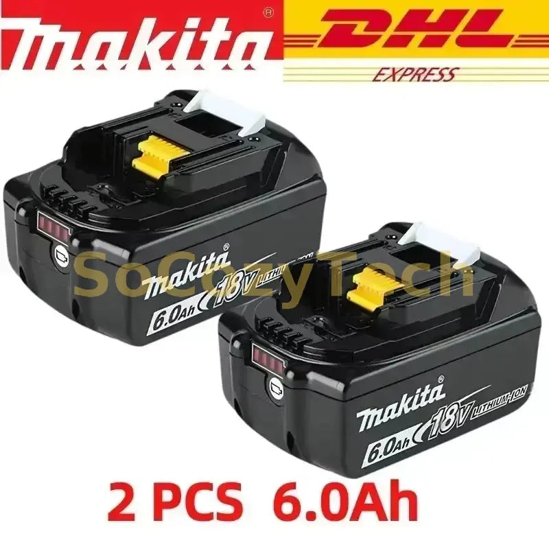 Makita 18V battery for Makita 18V power tools The 18V Makita BL1860B rechargeable battery can replace BL1850B LXT400 Socosytech