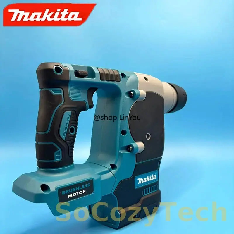 Makita Electric Cordless Brushless Hammer Drill Rechargeable Rotary Hammer Drilling and Chiseling High torque power Tool Socosytech