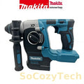 Makita Electric Cordless Brushless Hammer Drill Rechargeable Rotary Hammer Drilling and Chiseling High torque power Tool Socosytech