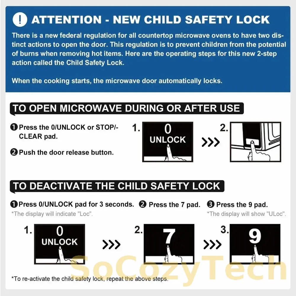 Micro-ondes Compact 700W – Affichage LED & Décongélation Rapide (0,7 cu ft) Socosytech