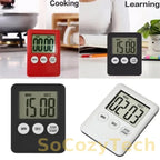 Minuteur Digital Ultra-Fin LCD – Aimanté, Cuisine Socosytech