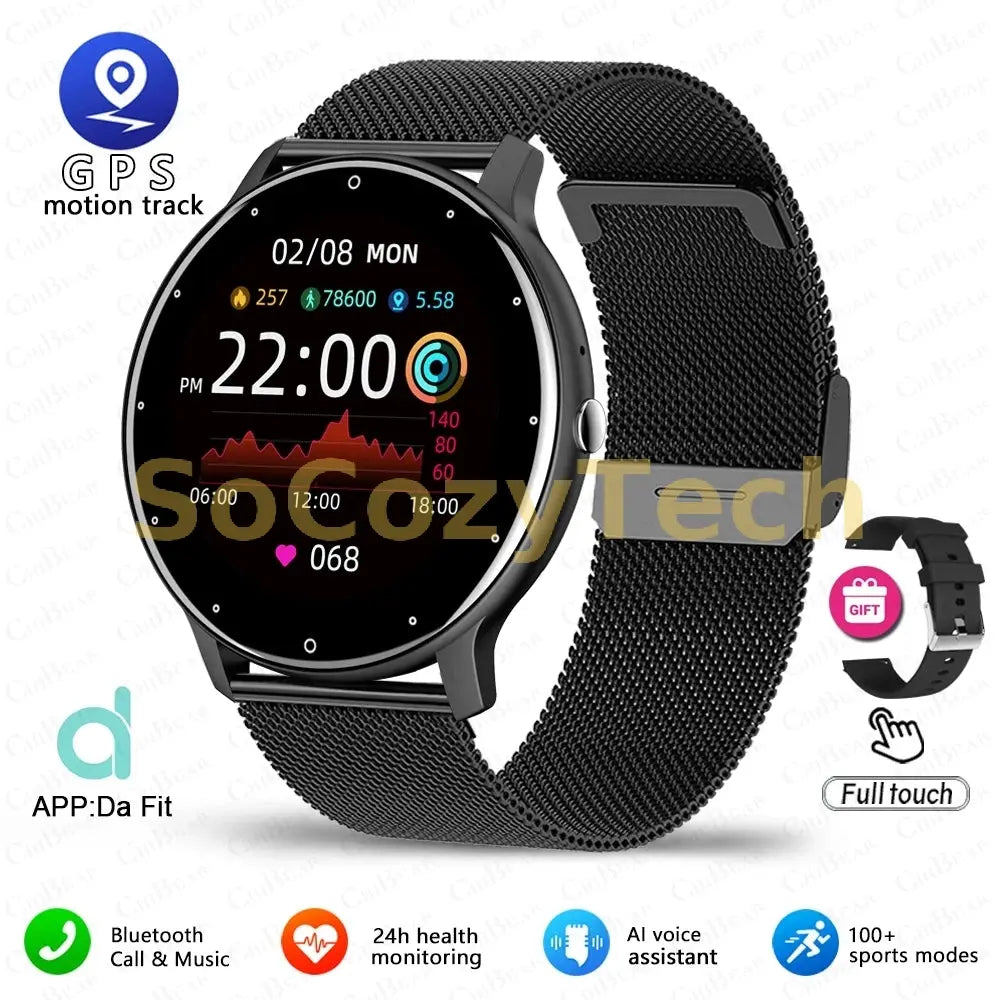 New Smart Watch Men Sports Fitness Watch Heart Rate Full Touch Screen Bluetooth Call 2025 New Ultra Light Smartwatch Socosytech