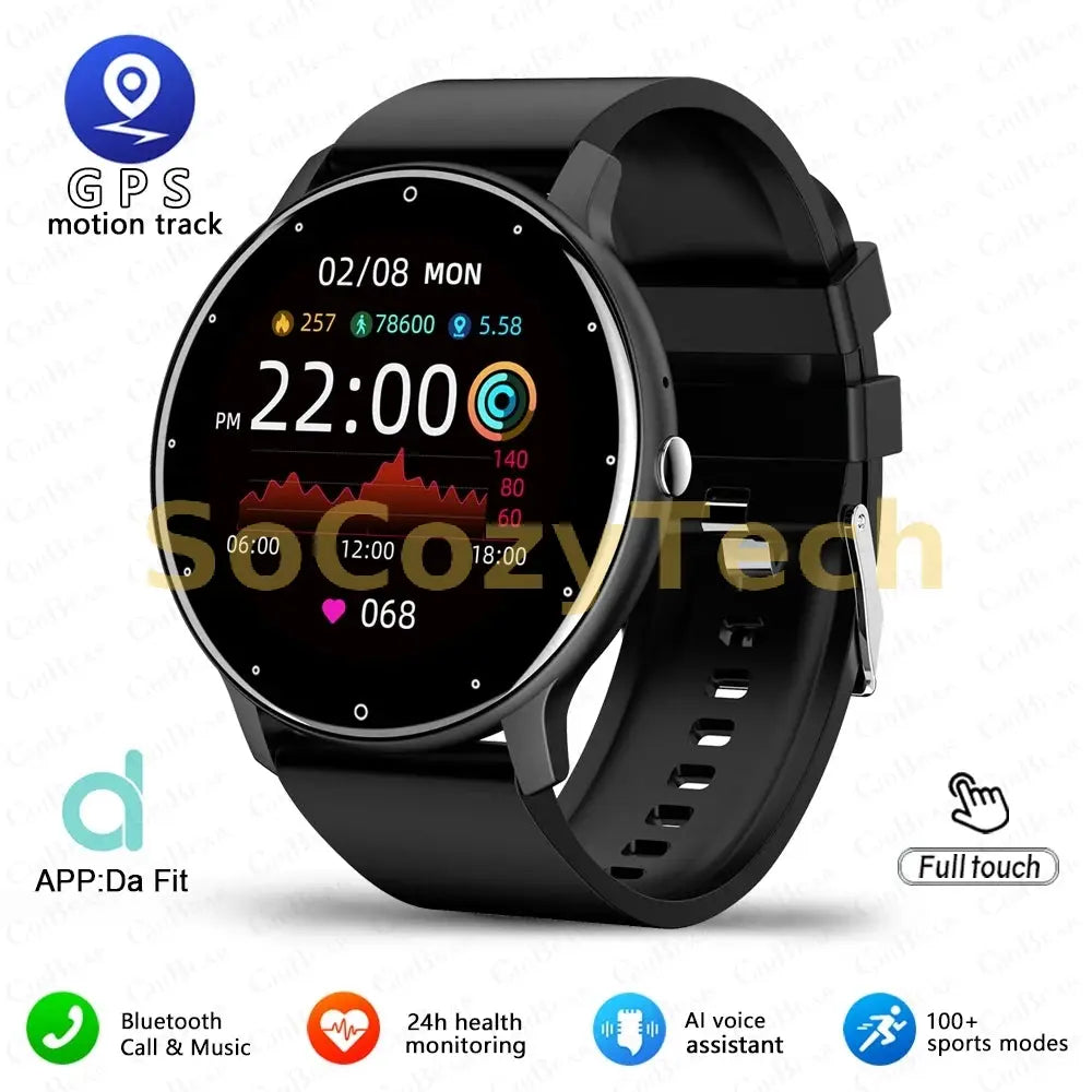 New Smart Watch Men Sports Fitness Watch Heart Rate Full Touch Screen Bluetooth Call 2025 New Ultra Light Smartwatch Socosytech
