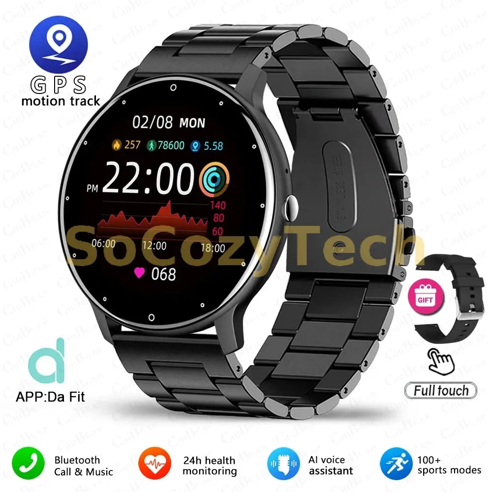 New Smart Watch Men Sports Fitness Watch Heart Rate Full Touch Screen Bluetooth Call 2025 New Ultra Light Smartwatch Socosytech