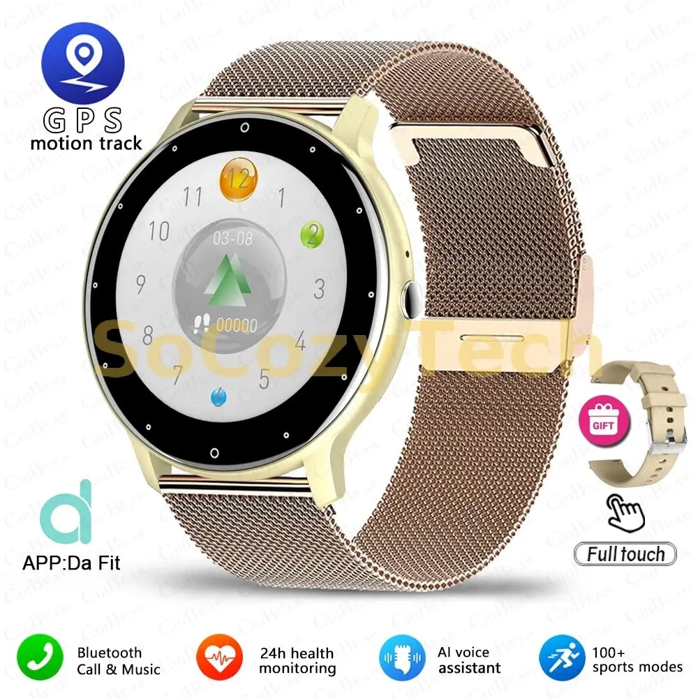 New Smart Watch Men Sports Fitness Watch Heart Rate Full Touch Screen Bluetooth Call 2025 New Ultra Light Smartwatch Socosytech