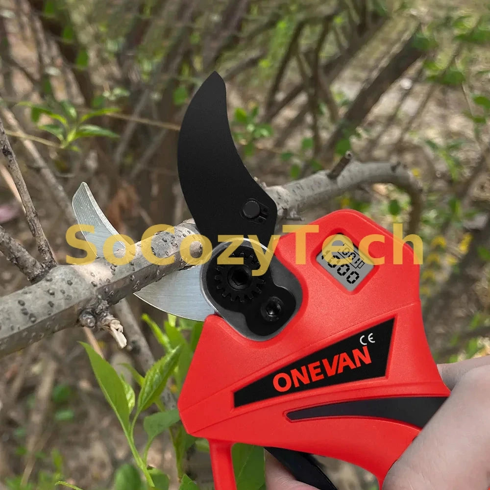 ONEVAN Brushless Electric Scissors Cordless Pruning Shear Tree Garden Cutter Trimmer Power Tools For Makita Battery Pin Socosytech