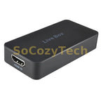 Phone Live Streaming Box Game Recording Plate HDMI USB 2.0 Video Capture Card for IPhone IOS OTG Android Phone Laptop PC Camera Socosytech