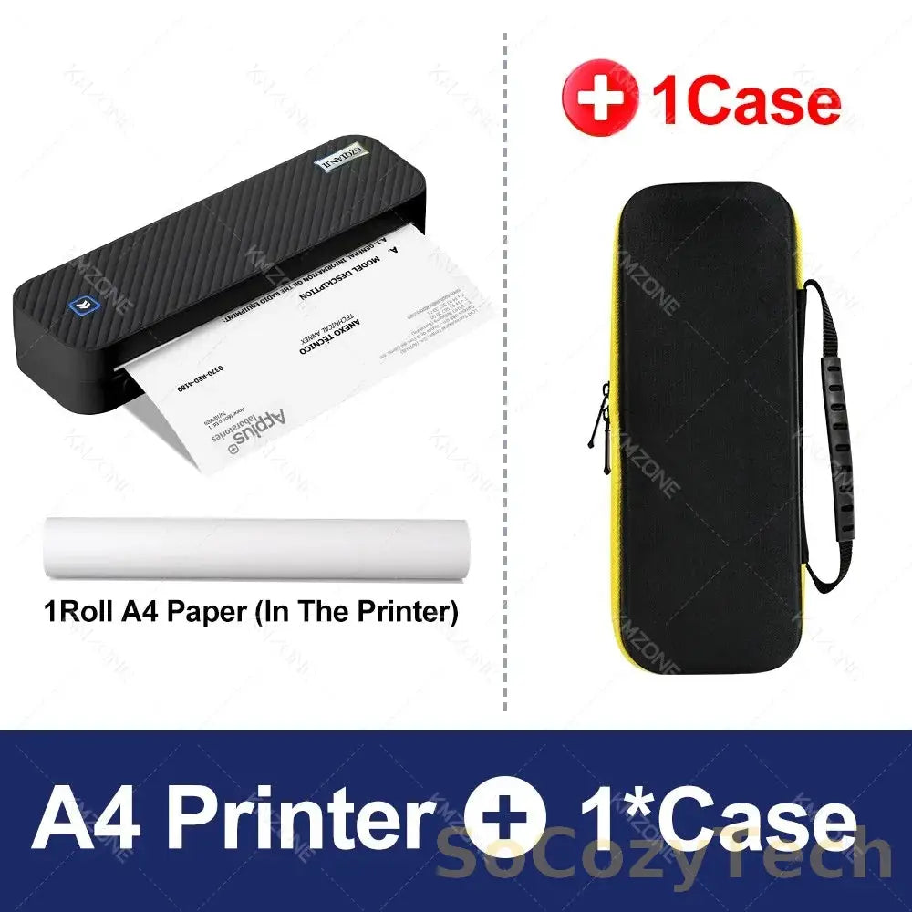 Portable Imprimante Thermique A4 Bluetooth – Photos & Documents PDF Socosytech