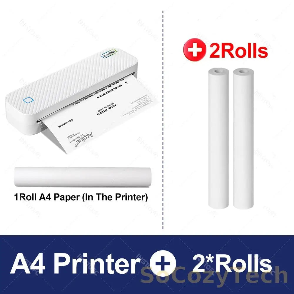 Portable Imprimante Thermique A4 Bluetooth – Photos & Documents PDF Socosytech