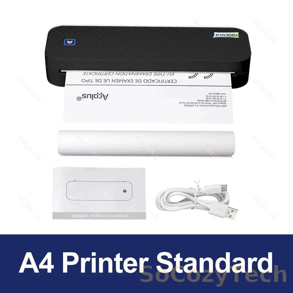 Portable Imprimante Thermique A4 Bluetooth – Photos & Documents PDF Socosytech