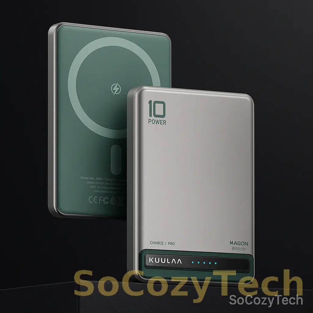 Power Bank Magnétique 10000mAh – Charge Sans Fil 20W MagSafe | KUULAA Socosytech