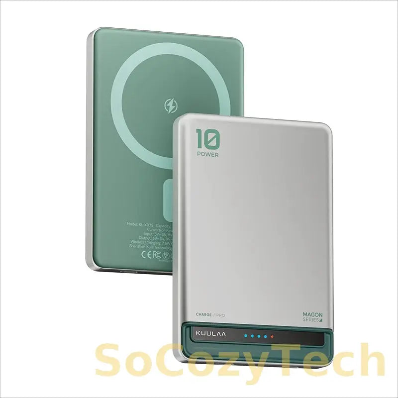Power Bank Magnétique 10000mAh – Charge Sans Fil 20W MagSafe | KUULAA Socosytech