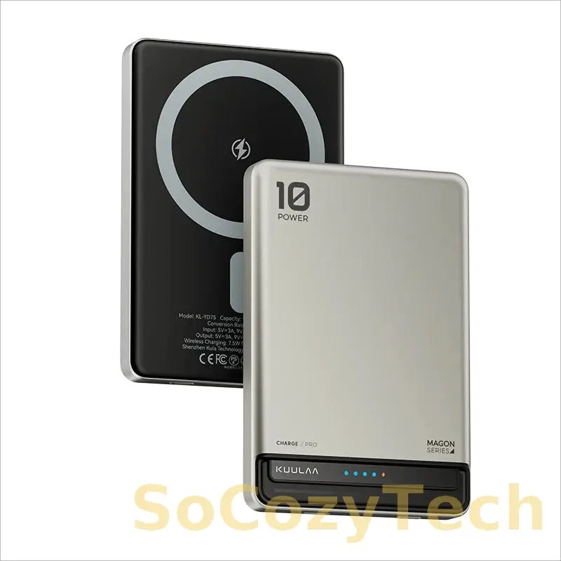 Power Bank Magnétique 10000mAh – Charge Sans Fil 20W MagSafe | KUULAA Socosytech