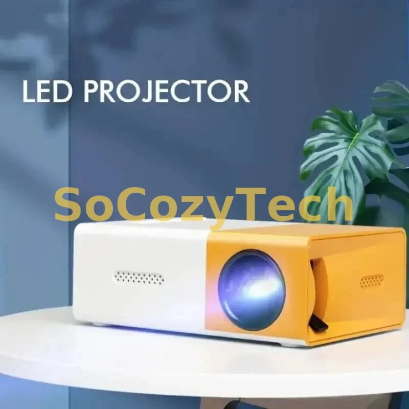 Projecteur Intelligent 4K – WiFi 6 & Bluetooth 5.3 | Android 12 | 1000 Lumens | Auto Focus | Mini Vidéoprojecteur Maison & Extérieur Socosytech