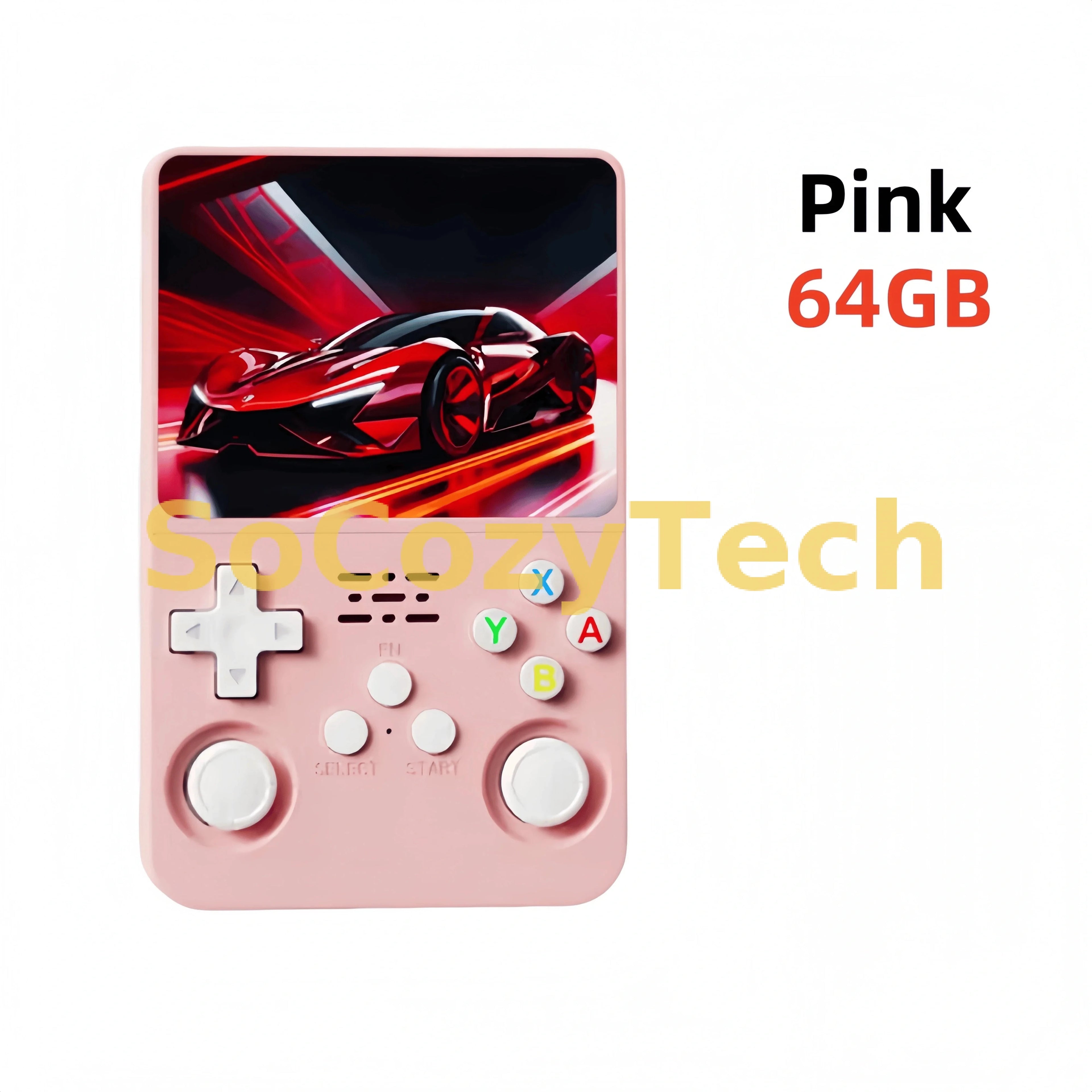 Retro R36S Handheld Video Game Console 3.5 Inch IPS Screen 128GB Preloaded Games Portable Pocket Player Linux System Socosytech