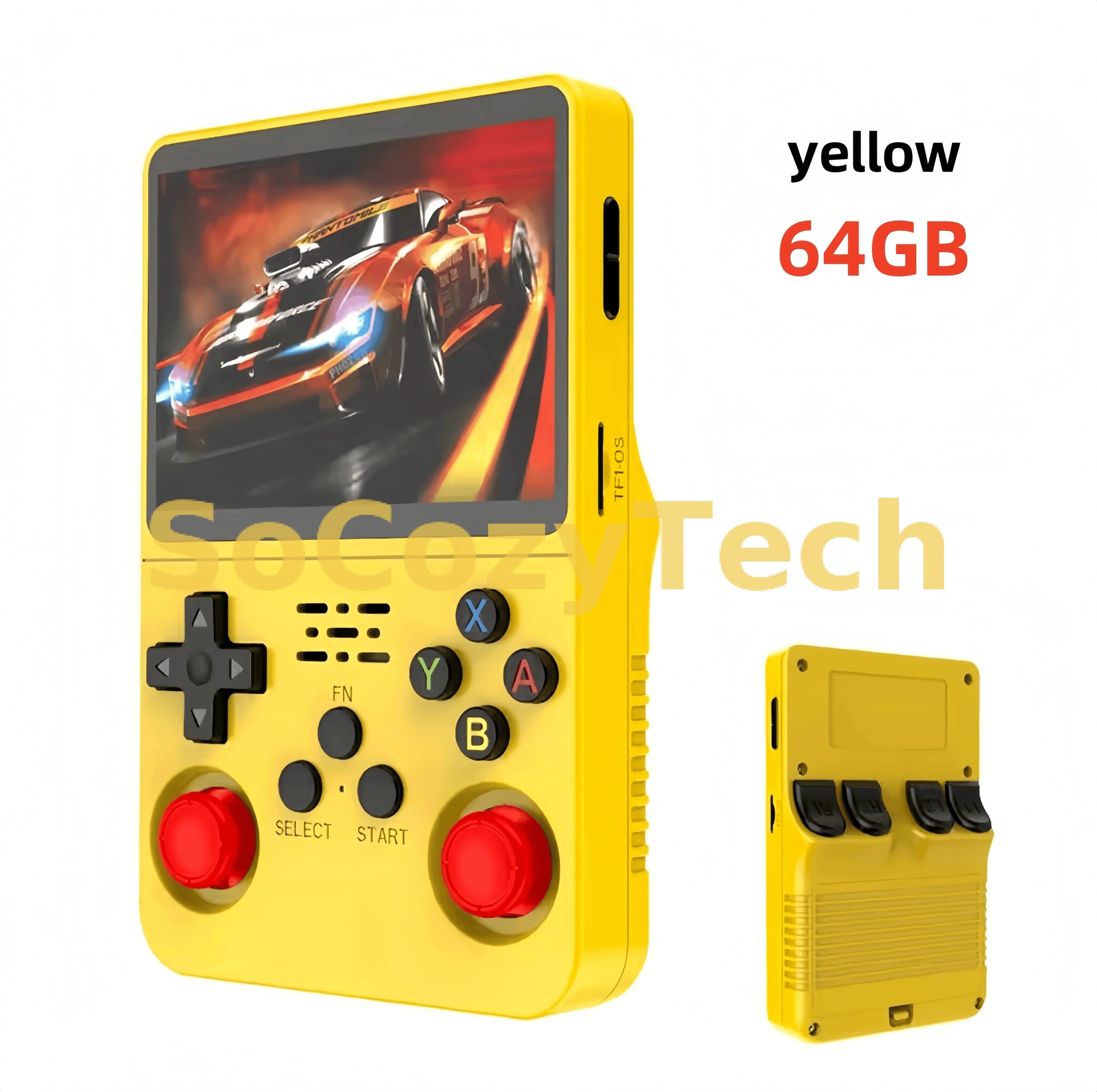 Retro R36S Handheld Video Game Console 3.5 Inch IPS Screen 128GB Preloaded Games Portable Pocket Player Linux System Socosytech