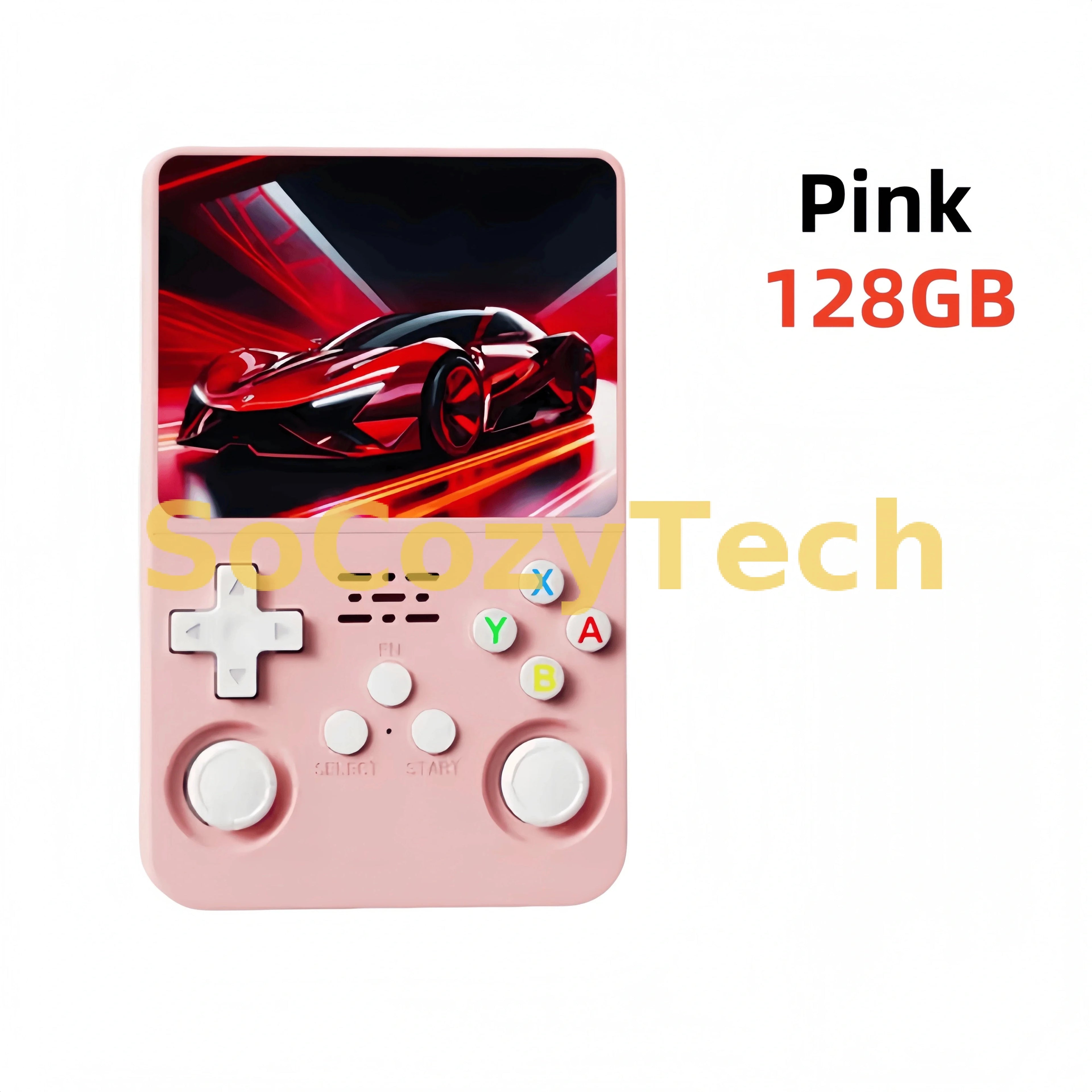 Retro R36S Handheld Video Game Console 3.5 Inch IPS Screen 128GB Preloaded Games Portable Pocket Player Linux System Socosytech