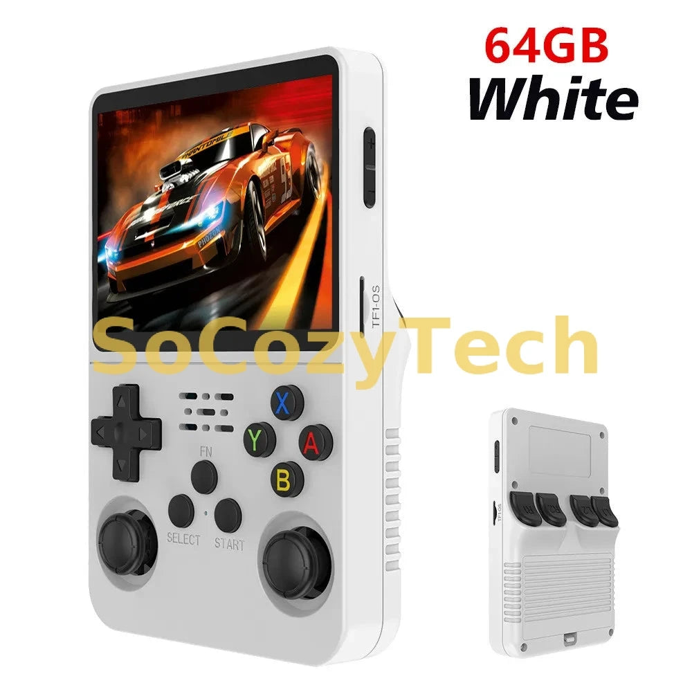 Retro R36S Handheld Video Game Console 3.5 Inch IPS Screen 128GB Preloaded Games Portable Pocket Player Linux System Socosytech