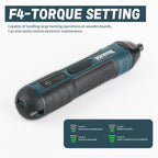 Makita Cordless Electric Screwdriver | 3.6V 5N.m Torque | 1/4" Chuck | 1300mAh Li - ion Battery Socosytech