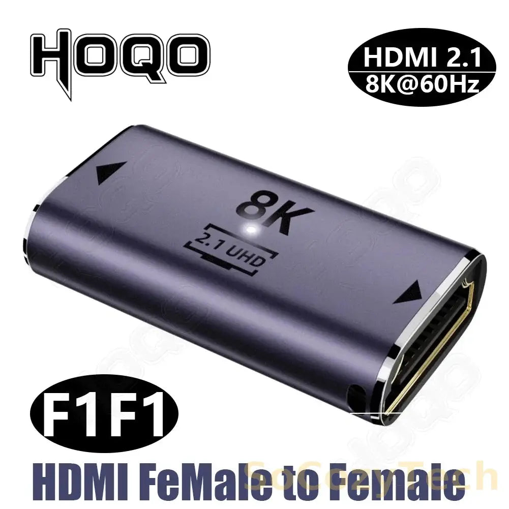 hdmi 90 degree adapter 8k 4k@120Hz 270 degree hdmi angled adapter 360 180 degree mni hdmi to HDMI U shape l type converter Socosytech