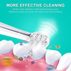 Toddler Sonic Electric Toothbrush for Baby with Cute Unicorn Cover and Smart LED Timer Soft Microfiber Bristles 4 Brush Heads Socosytech