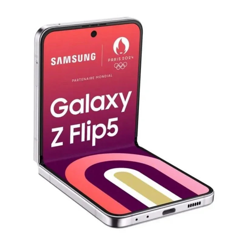 Samsung Galaxy Z Flip 5 Reconditionné excellent/comme neuf – 5G, 8Go RAM, 256Go / 512Go – Écran Pliable AMOLED 120Hz