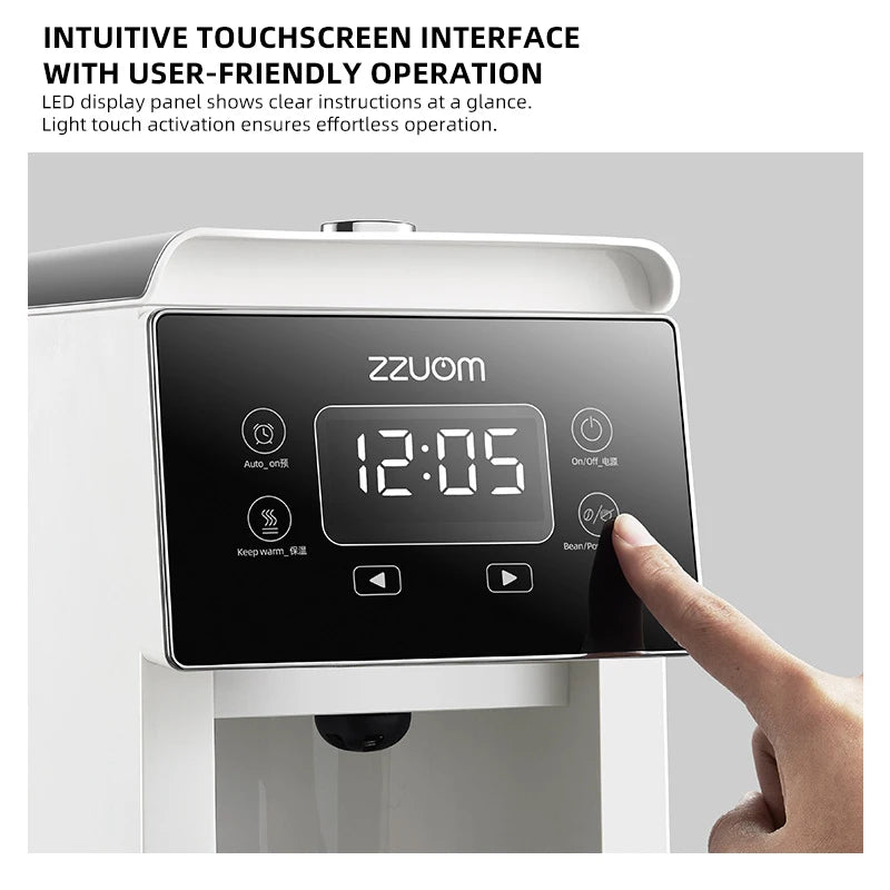 Machine à café automatique avec broyeur intégré – Écran tactile & programmation | Socosytech