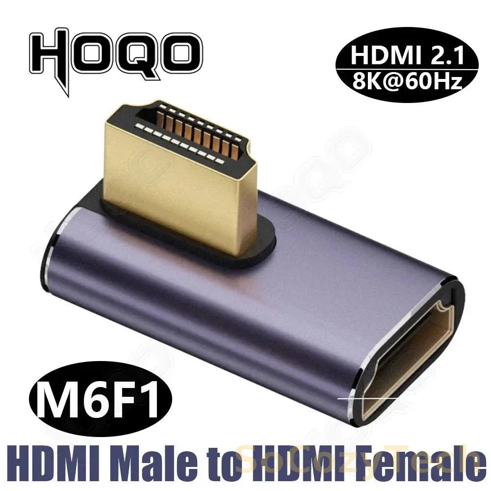 hdmi 90 degree adapter 8k 4k@120Hz 270 degree hdmi angled adapter 360 180 degree mni hdmi to HDMI U shape l type converter Socosytech