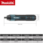Makita Cordless Electric Screwdriver | 3.6V 5N.m Torque | 1/4" Chuck | 1300mAh Li - ion Battery Socosytech
