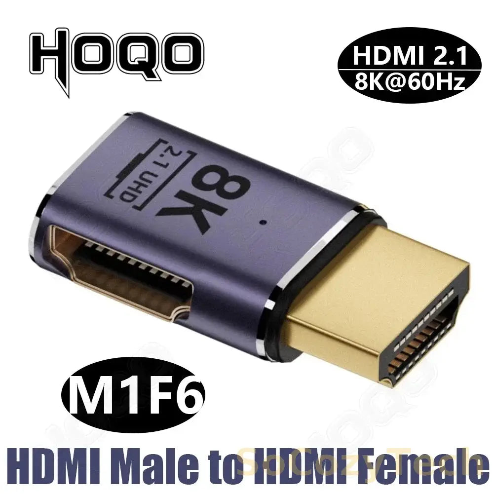 hdmi 90 degree adapter 8k 4k@120Hz 270 degree hdmi angled adapter 360 180 degree mni hdmi to HDMI U shape l type converter Socosytech