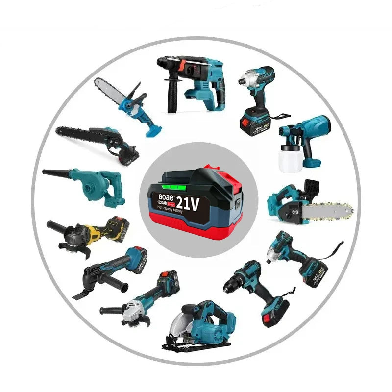 18V 21V 6.0 9.0 12.0Ah Rechargeable Lithium Battery For Makita 18v Power Tools Cordless Wrench Saw Drill Grinder Screwdriver Socosytech