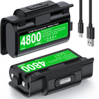 Batteries Rechargeables Xbox 4800 mWh – Pack 2 + Câble USB-C – beboncool - Socosytech