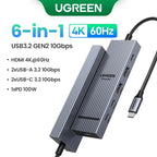 UGREEN Hub USB-C 5–13-en-1 – HDMI 8K / RJ45 10Gbps / USB 3.0 / PD 100W Socosytech