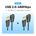 Vention USB 3.0 Extension Cable USB 3.0 2.0 Cable Extender Data Cord for PC Smart TV Xbox One SSD Fast Speed USB Cable Extension Socosytech