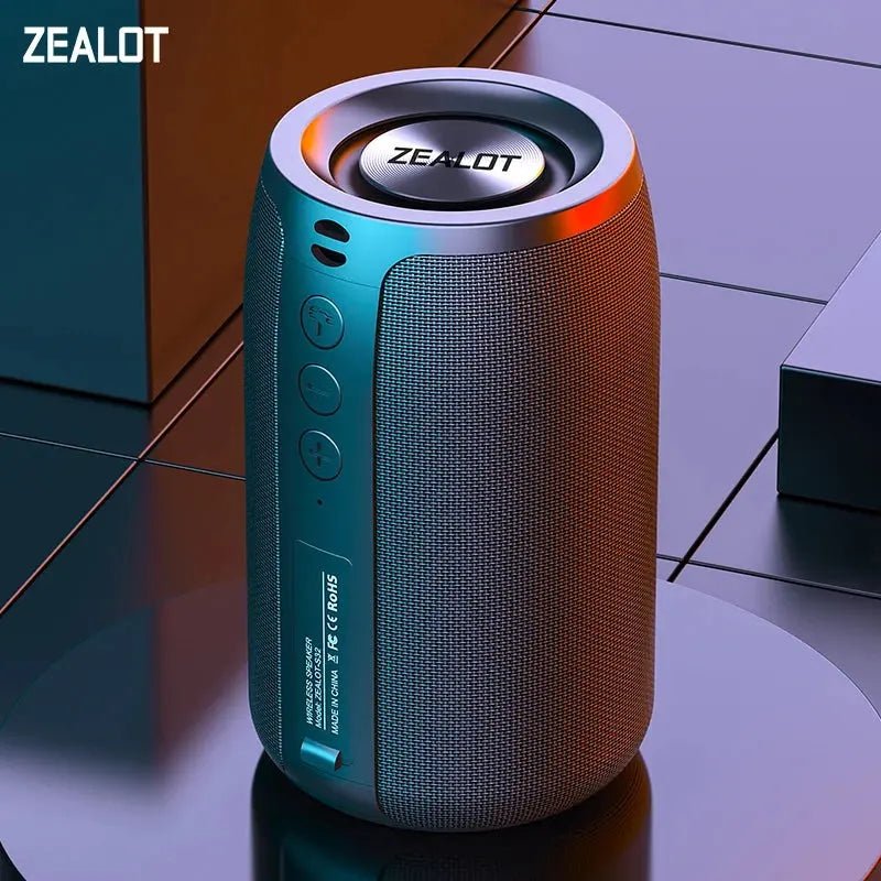 Enceinte Bluetooth ZEALOT S32 – Mini HIFI 5W Étanche IPX5, Basses Puissantes, Portable & Compacte - Socosytech