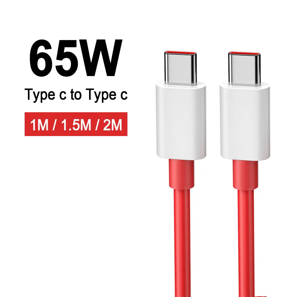 Câble OnePlus USB-C 65W – Charge Ultra-Rapide & Résistance Pro