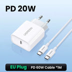 UGREEN Chargeur Rapide 20W – USB-C PD / QC 4.0 – iPhone & Android - Socosytech