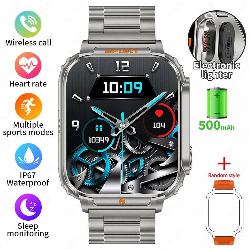 Montre Connectée LIGE P60 – Appels Bluetooth, Batterie 500 mAh, Sport & Santé – Android iOS Socosytech