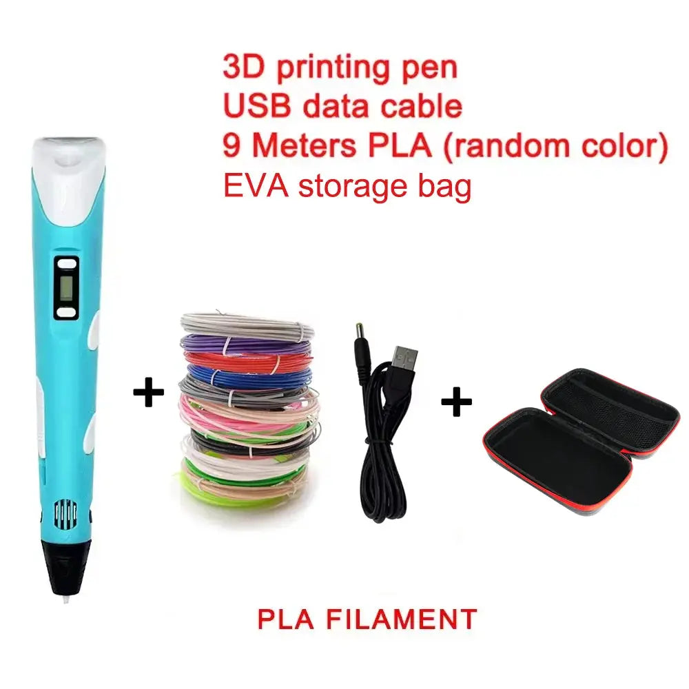 Stylo 3D Créatif PLA 1,75 mm – Température Réglable – 3D PEN Socosytech