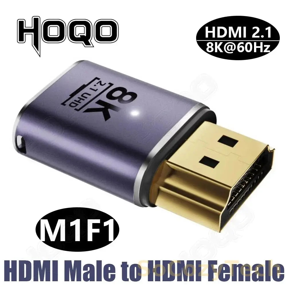 hdmi 90 degree adapter 8k 4k@120Hz 270 degree hdmi angled adapter 360 180 degree mni hdmi to HDMI U shape l type converter Socosytech