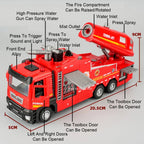 Camion de Pompiers Jouet 1:32 Métal – Sons, Lumières & Jet d’Eau | DUFFDUN