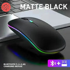 Souris Sans-Fil RGB – Bluetooth 5.1 + 2.4G – 1600 DPI Rechargeable | PHONEPACE Socosytech