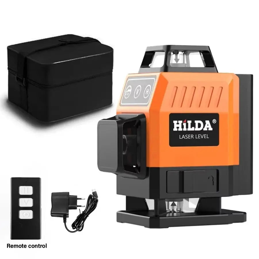 Niveau Laser HILDA 3D/4D – 12/16 Lignes Vertes 360° Auto-Nivelant - Socosytech