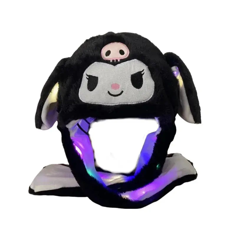 Bonnet Peluche LED à Oreilles Animées – Effet Lumineux Interactif Socosytech