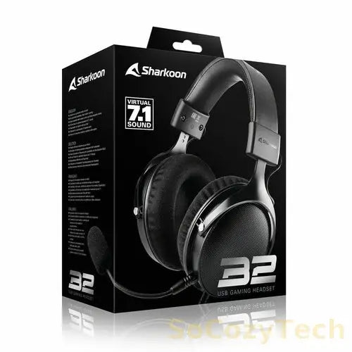 Gaming Headset with Microphone Sharkoon B2 Socosytech