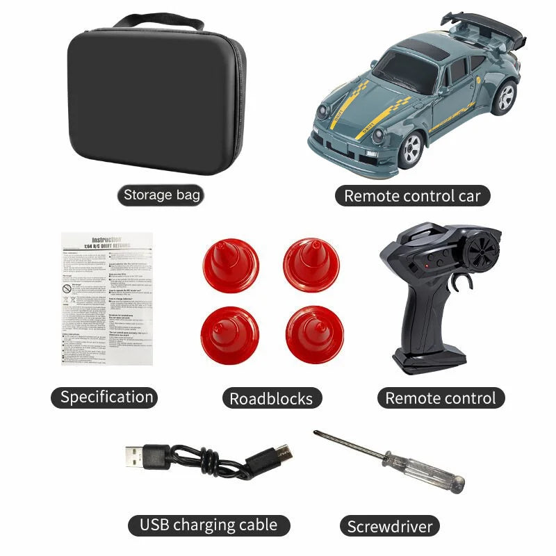 Mini Voiture RC Drift 4WD KF20 – Échelle 1:64 | Socosytech