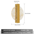 Applique Murale LED Design Or Tricolore – Acrylique Moderne DELIPOP Socosytech