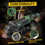 Meuleuse d’Angle 1250W – Vitesse Variable 4000–11000 RPM | PROSTORMER - Socosytech