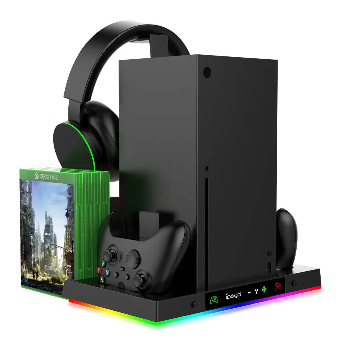 Station de Refroidissement & Charge RGB pour Xbox Series X – Support 3-Niveaux + Dock Manettes - Socosytech