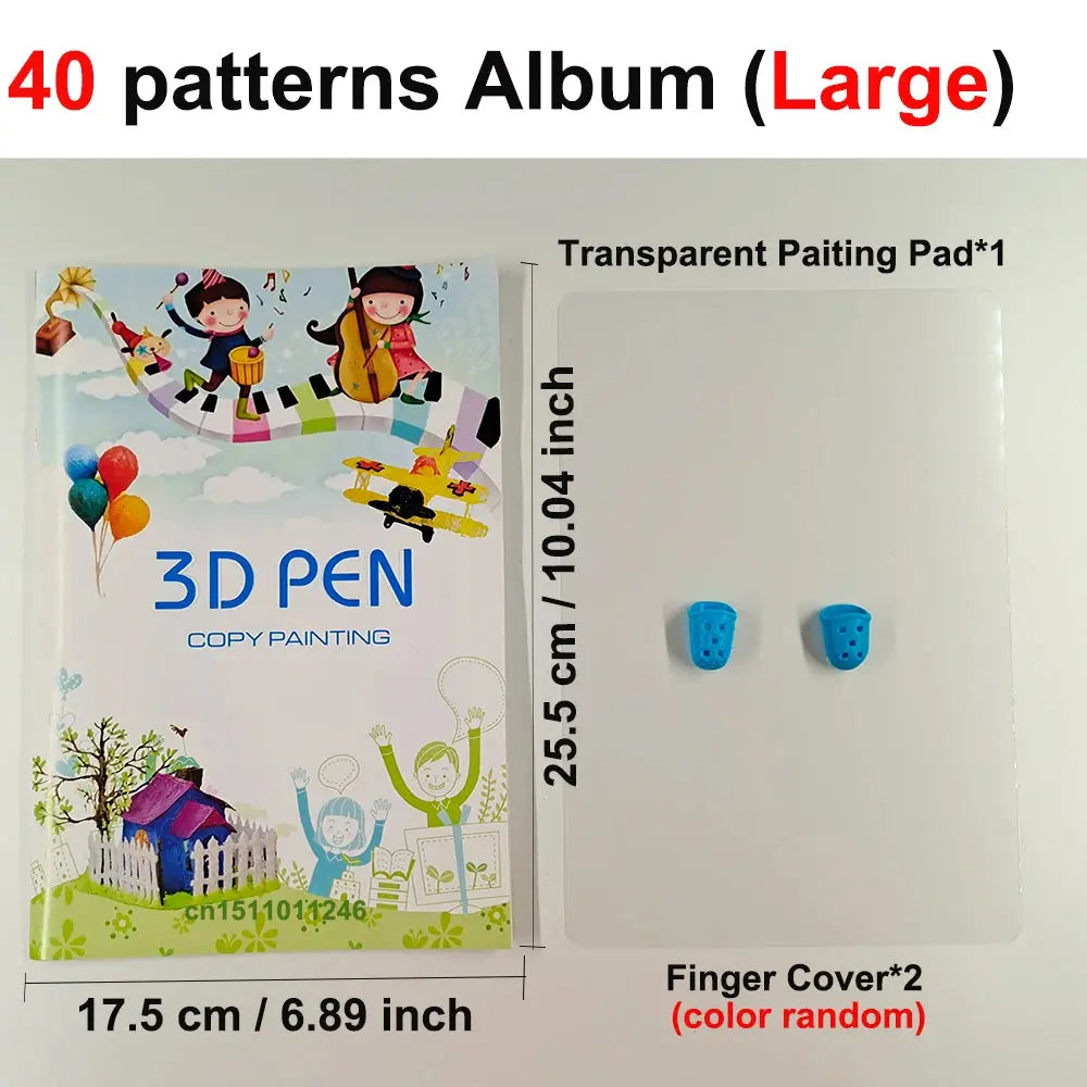 Stylo 3D + Kit Filaments PLA – Enfants & Créatifs – 100M/120M – USB/EU – YunlinLi (voir option ci dessous) - Socosytech